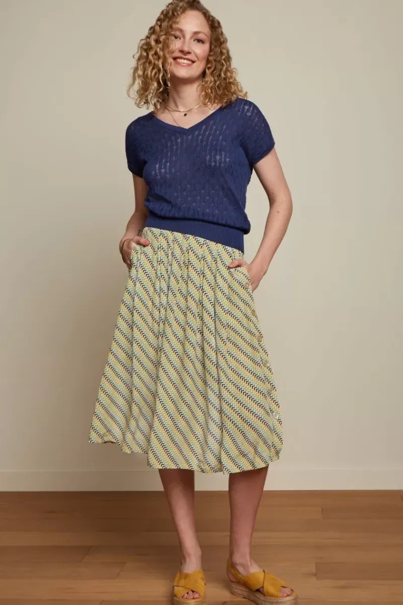 King Louie Tops & Shirts<Deep V Top Mateo Nuit Blue