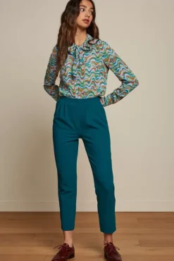 King Louie Blouses<Delia Blouse Funkadelic Bayberry Green