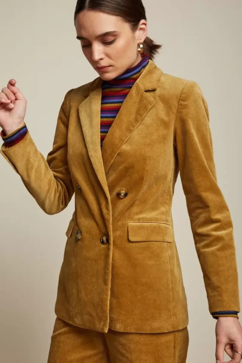 King Louie Jassen & Blazers<Dinah Blazer Corduroy Mustard Gold