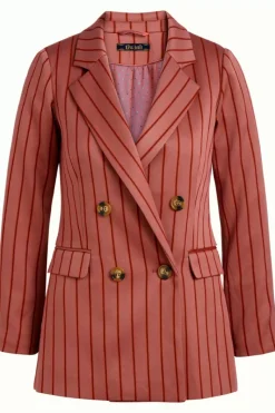 King Louie Jassen & Blazers<Dinah Blazer Cubano Stripe Velvet Pink