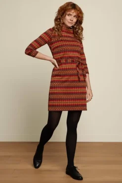 King Louie Jurken<Dita Dress Bistro Porto Red