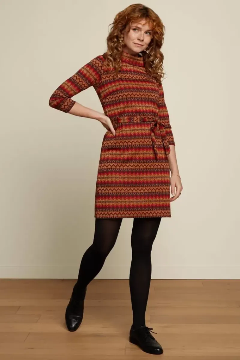 King Louie Jurken<Dita Dress Bistro Porto Red