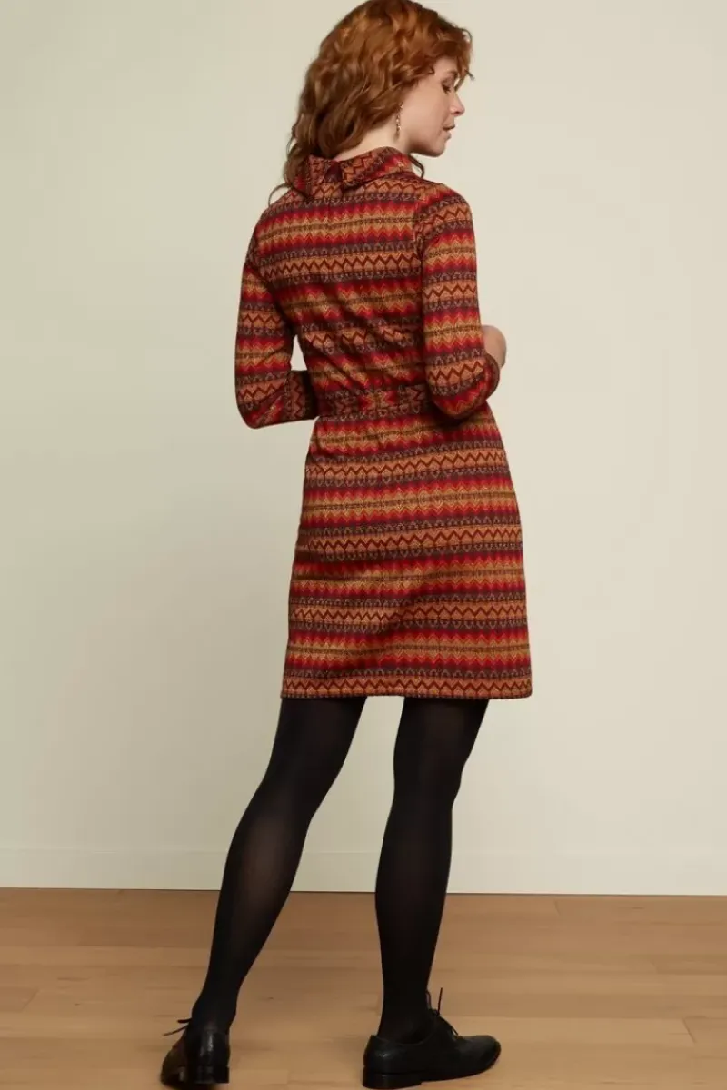 King Louie Jurken<Dita Dress Bistro Porto Red
