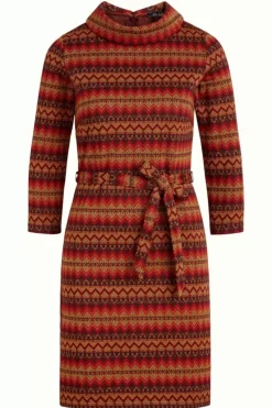 King Louie Jurken<Dita Dress Bistro Porto Red