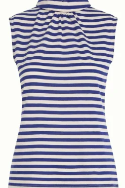King Louie Tops & Shirts<Dita Top Chopito Stripe Deep Blue