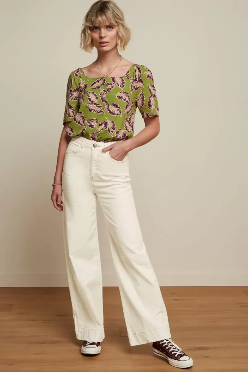 King Louie Blouses<Elienne Blouse Dominica Woodbine Green