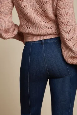 King Louie Broeken<Ella Pintuck Pants Golden Denim Indigo Blue