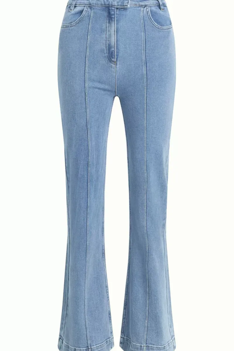 King Louie Broeken<Ella Pintuck Pants Strata Denim Heaven Blue