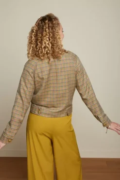 King Louie Jassen & Blazers<Elle Baseball Jacket Siren Check Sand
