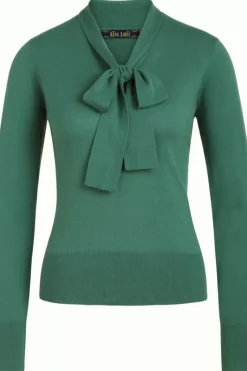 King Louie Truien<Ellen Bow Top Cottonclub Smoke Green