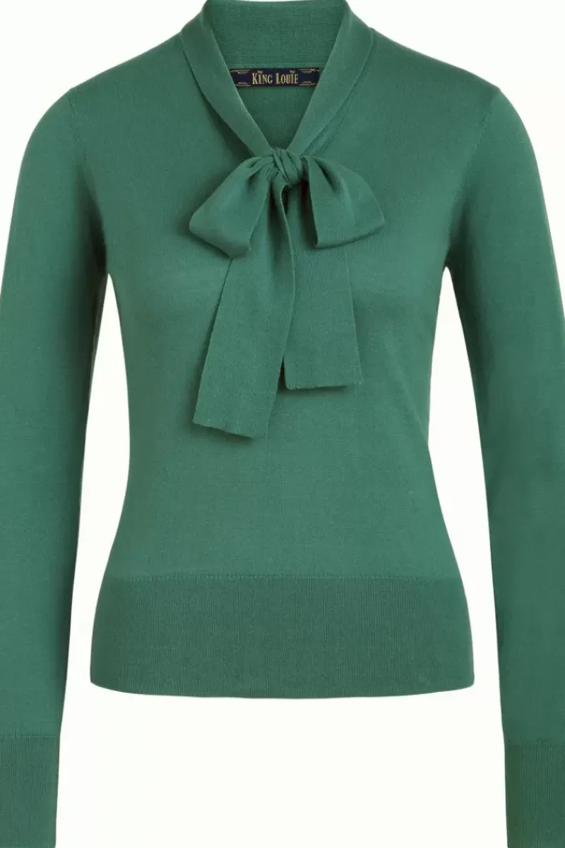King Louie Truien<Ellen Bow Top Cottonclub Smoke Green