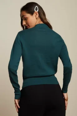King Louie Truien<Ellen Bow Top Cottonclub Pine Green