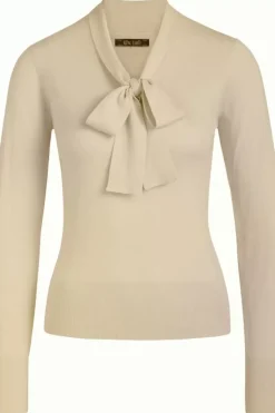 King Louie Truien<Ellen Bow Top Cottonclub Cream