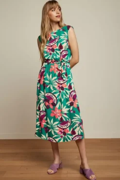 King Louie Jurken<Ellie Dress Riri Aqua Green