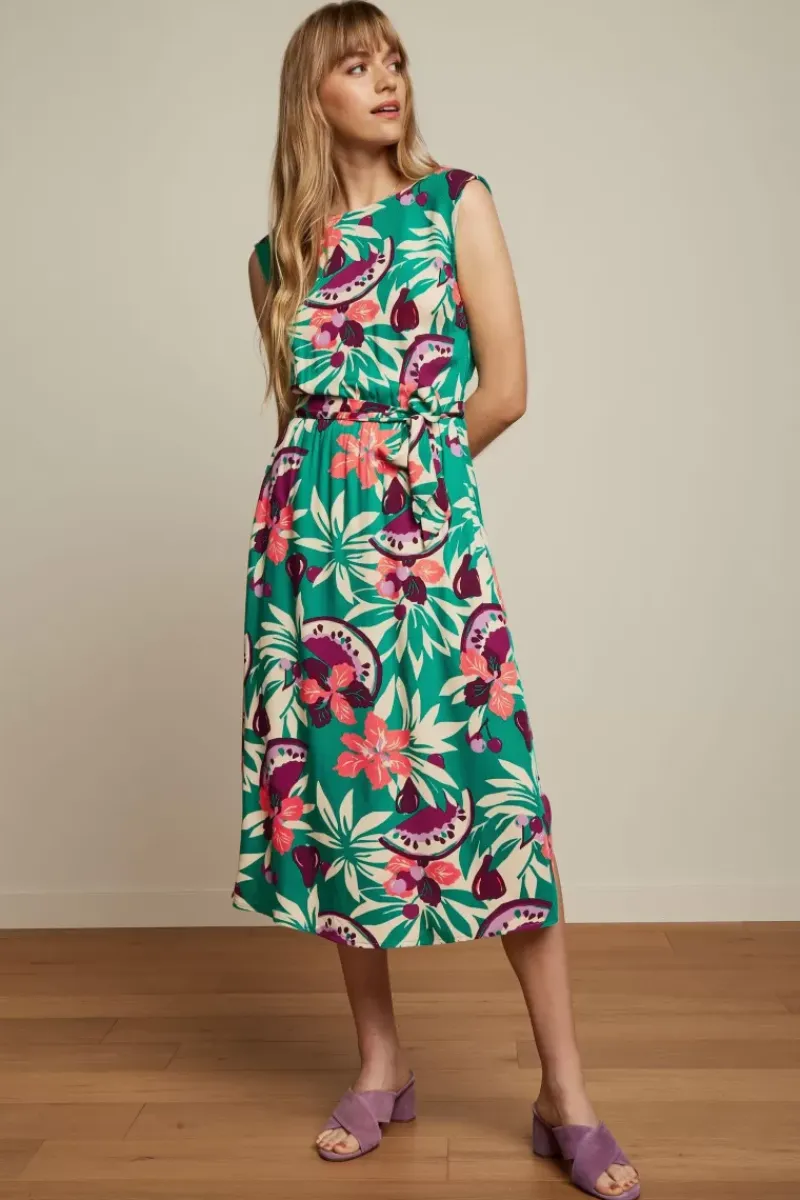 King Louie Jurken<Ellie Dress Riri Aqua Green
