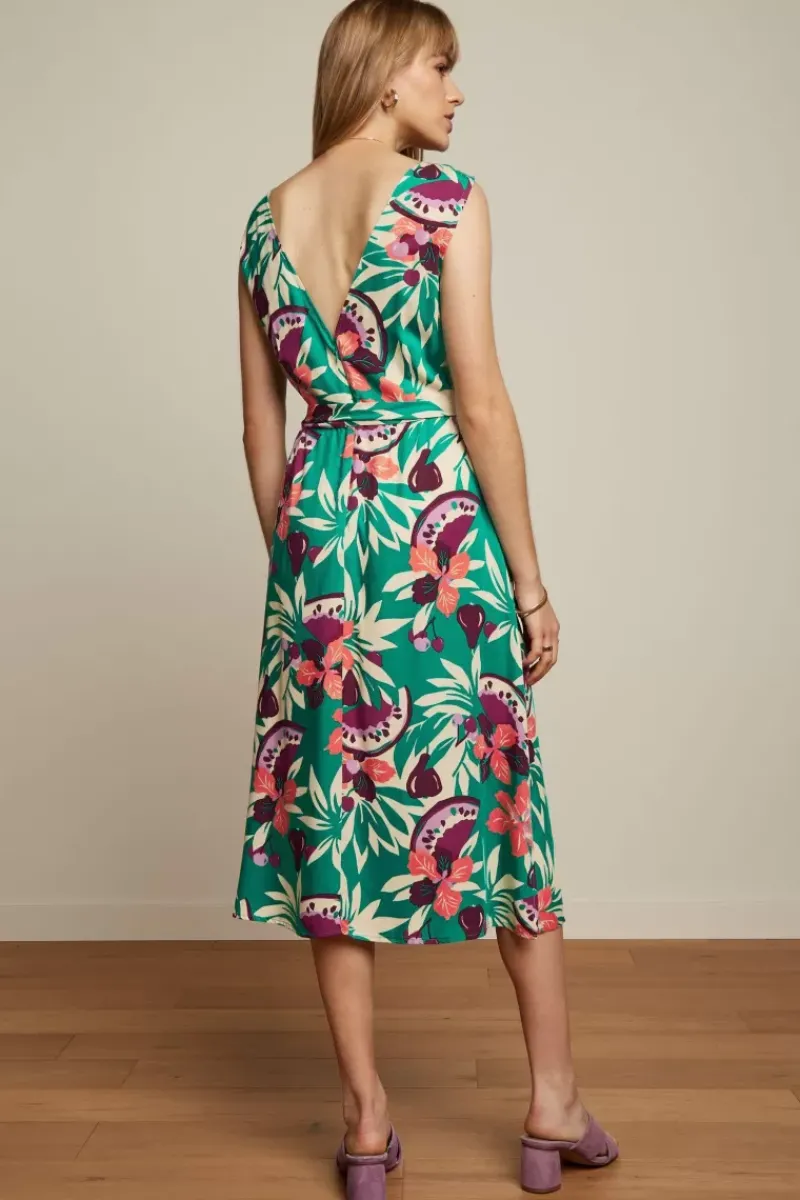 King Louie Jurken<Ellie Dress Riri Aqua Green