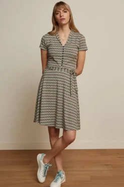 King Louie Jurken<Emmy Dress Pastilito Cameo Green
