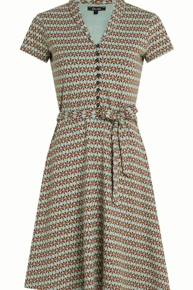 King Louie Jurken<Emmy Dress Pastilito Cameo Green