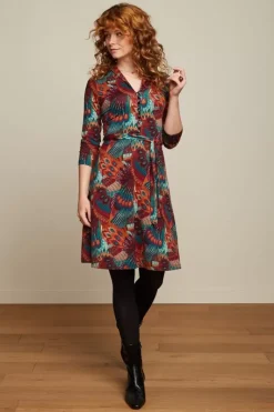 King Louie Jurken<Emmy Dress Sashay Truffle Red