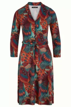 King Louie Jurken<Emmy Dress Sashay Truffle Red
