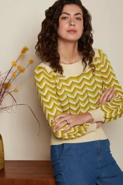 King Louie Tops & Shirts<Erin Top Mandry Cress Yellow