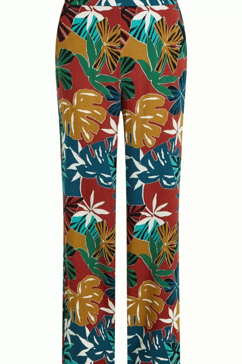 King Louie Broeken<Ethel Pants Moca Rio Red