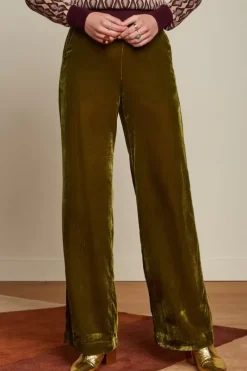 King Louie Broeken<Ethel Pants Rockstar Posey Green