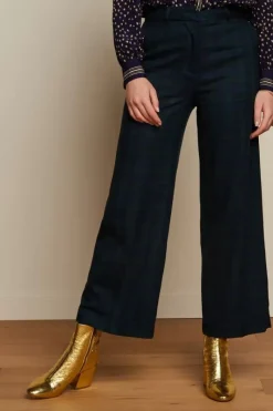 King Louie Broeken<Federica Pants Ricco Check Blue