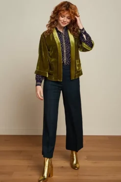 King Louie Broeken<Federica Pants Ricco Check Blue
