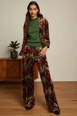 King Louie Broeken<Fintan Pants St Pepper Plum Red