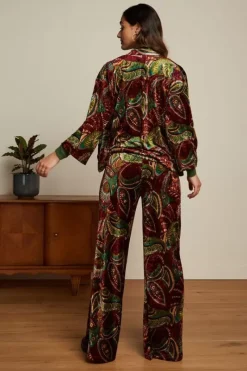 King Louie Broeken<Fintan Pants St Pepper Plum Red