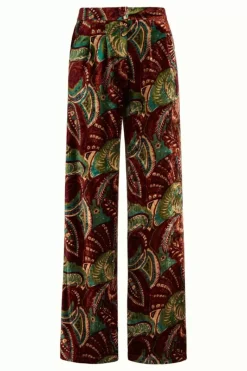 King Louie Broeken<Fintan Pants St Pepper Plum Red