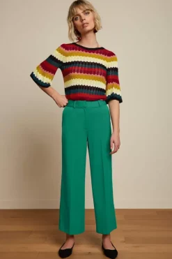 King Louie Broeken<Frederica Pants Broadway Deep Teal