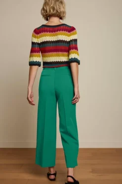 King Louie Broeken<Frederica Pants Broadway Deep Teal
