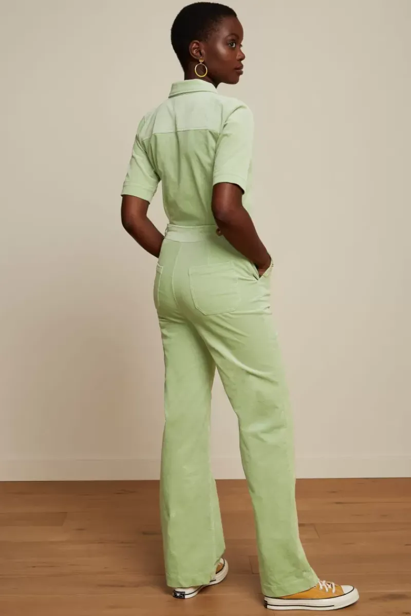 King Louie Jumpsuits<Garbo Zip Jumpsuit Babyrib Basil Green