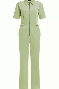 King Louie Jumpsuits<Garbo Zip Jumpsuit Babyrib Basil Green