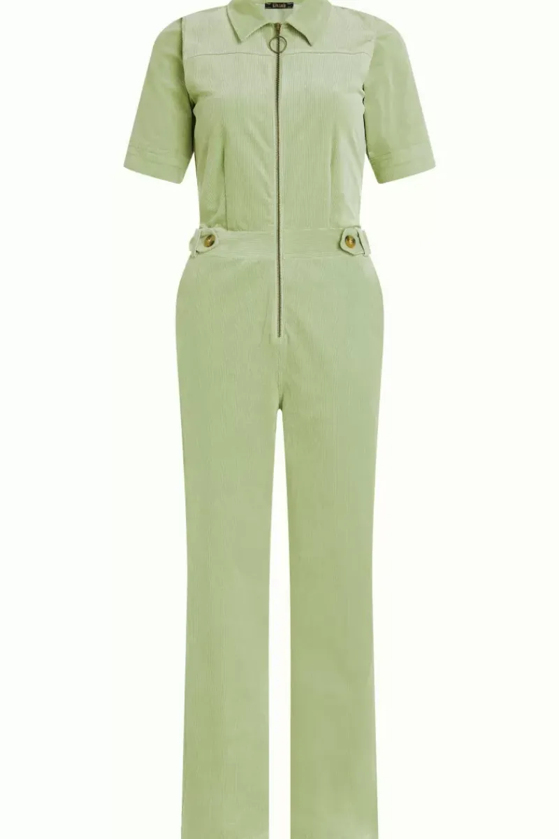 King Louie Jumpsuits<Garbo Zip Jumpsuit Babyrib Basil Green