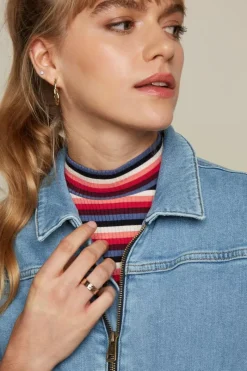 King Louie Jumpsuits<Garbo Zip Jumpsuit Strata Denim Heaven Blue