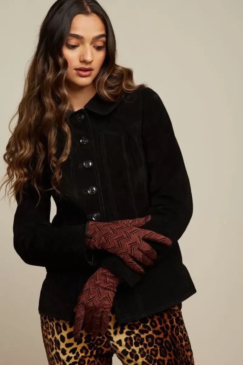 King Louie Vintage Accessoires<Glove Facet Henna Red