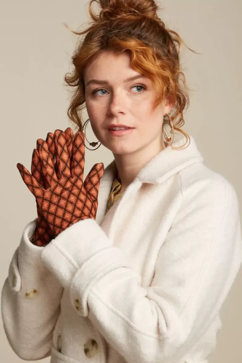 King Louie Vintage Accessoires<Glove Magnet Cognac Orange