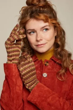 King Louie Vintage Accessoires<Glove Sutton Henna Red