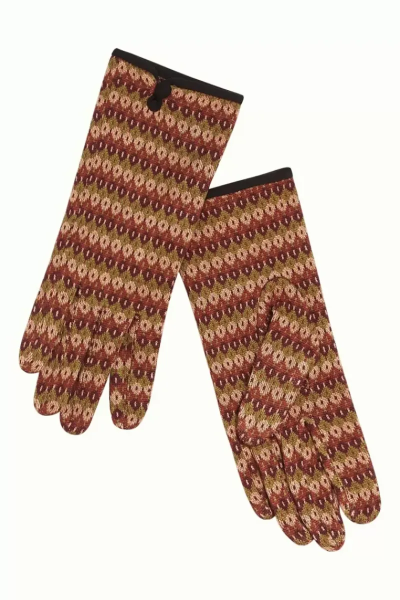 King Louie Vintage Accessoires<Glove Sutton Henna Red