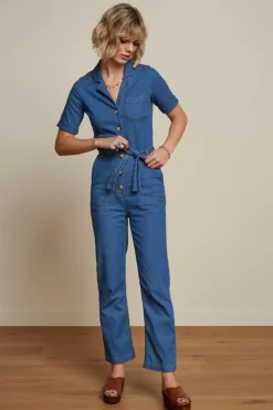 King Louie Jumpsuits<Gracie Jumpsuit Chambray Denim Blue
