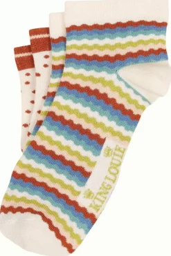 King Louie Vintage Accessoires<Half Socks 2-Pack Cocktail Cream
