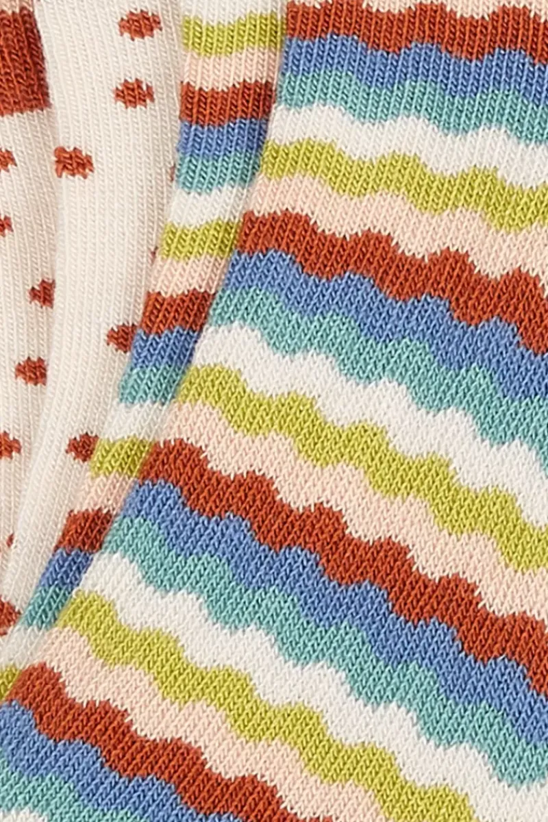 King Louie Vintage Accessoires<Half Socks 2-Pack Cocktail Cream