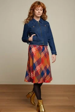 King Louie Rokken<Harper Skirt Jolla Check Fire Red