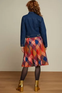 King Louie Rokken<Harper Skirt Jolla Check Fire Red