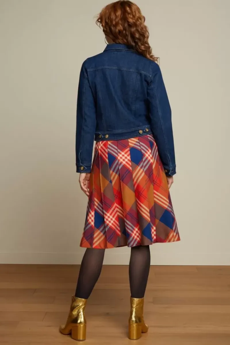 King Louie Rokken<Harper Skirt Jolla Check Fire Red