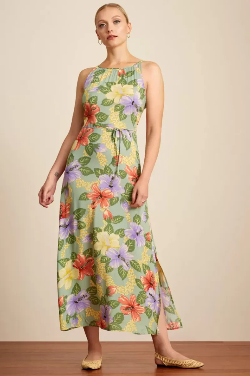King Louie Jurken<Hazel Maxi Dress Paco Spar Green