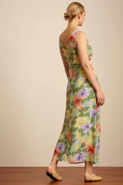 King Louie Jurken<Hazel Maxi Dress Paco Spar Green